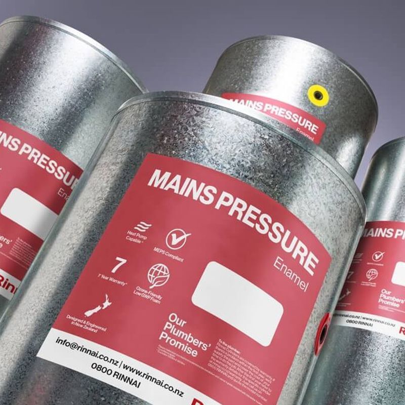 Enamel Mains Pressure Indoor Cylinders