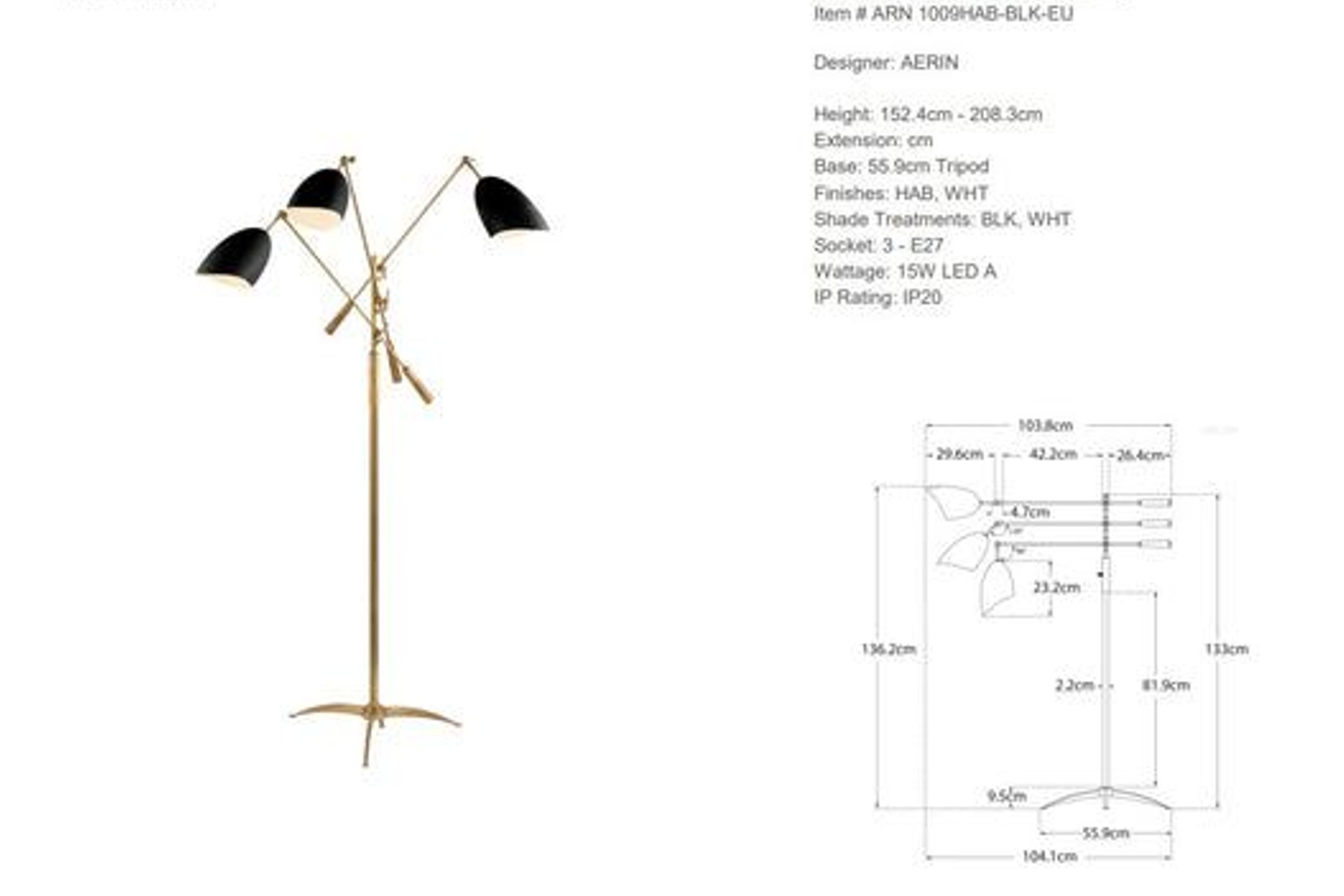Visual Comfort AERIN Sommerard Floor Lamp