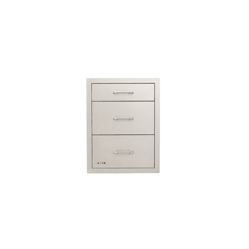 Bull Stainless Steel Triple Drawer System