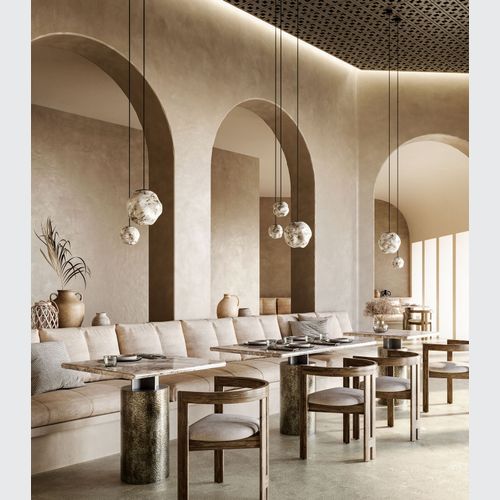 Stone Pendant Light