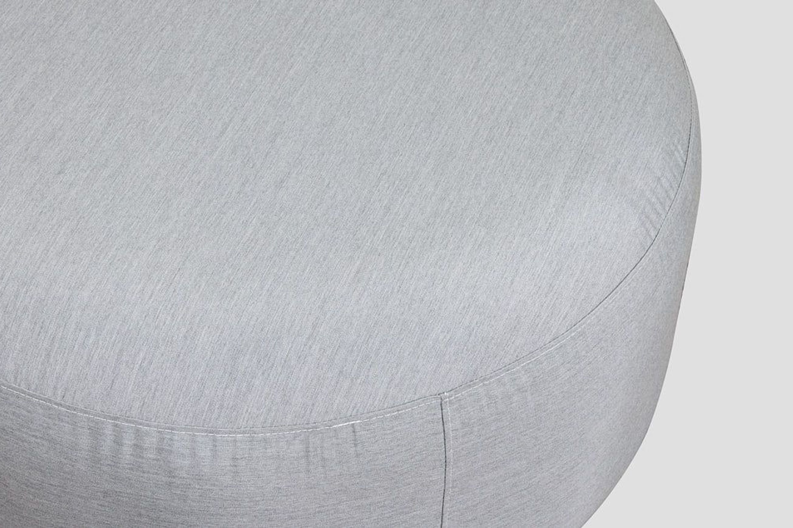 Sunbrella Round Ottoman - Lead Chine