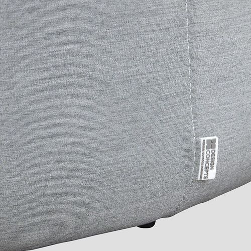 Sunbrella Round Ottoman - Lead Chine