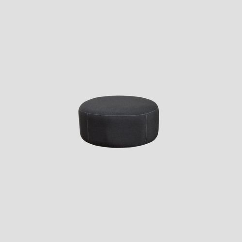 Sunbrella Round Ottoman - Sooty