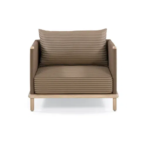 Lonnie Outdoor Armchair - Pebble Stripe