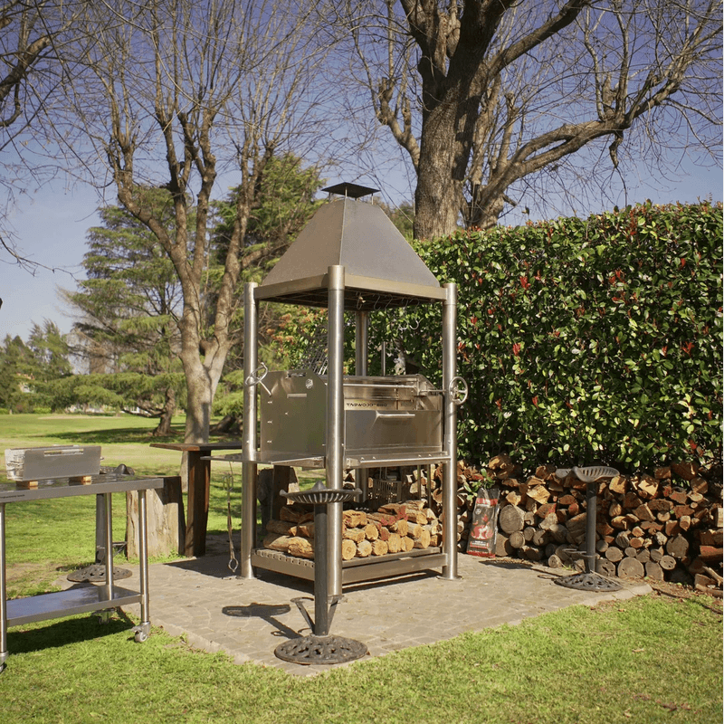 Tagwood BBQ Argentine Wood Fire & Charcoal Grill all Stainless Steel | BBQ02SS