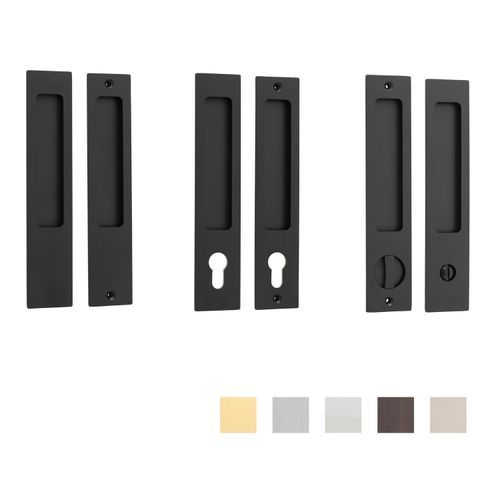 Iver Rectangular Flush Pull for Sliding Doors - Available in Various Functions and Styles