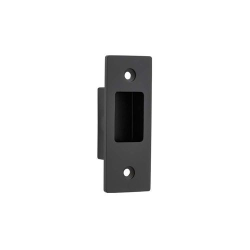 Iver Rectangular Flush Pull Privacy Set Matt Black for Sliding Doors 21413P *Pair*