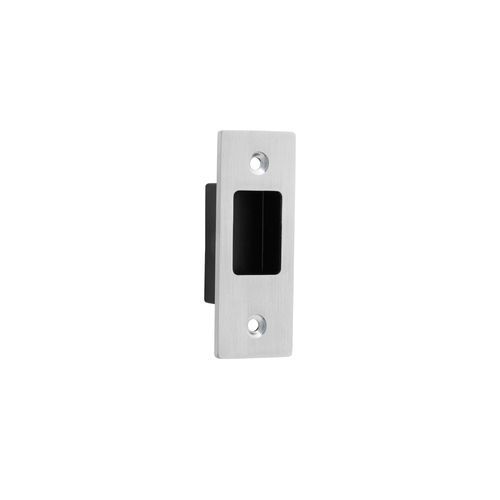 Iver Rectangular Flush Pull Euro Lock Brushed Chrome for Sliding Doors 21415E *Pair*