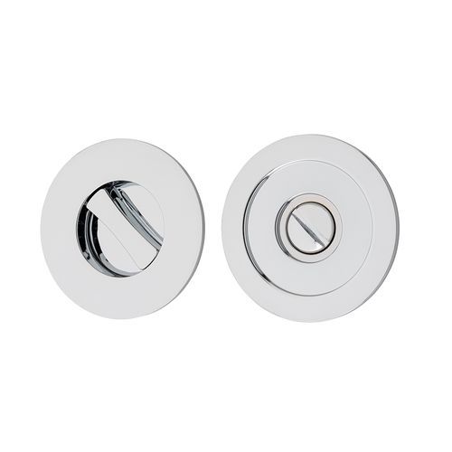 Iver Sliding Door Pull Round Privacy Polished Chrome 21434 *Pair*
