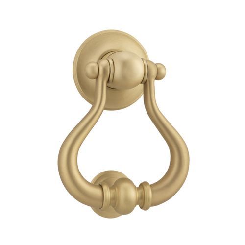 Iver Sarlat Door Knocker Brushed Brass 137mm x 115mm 4503