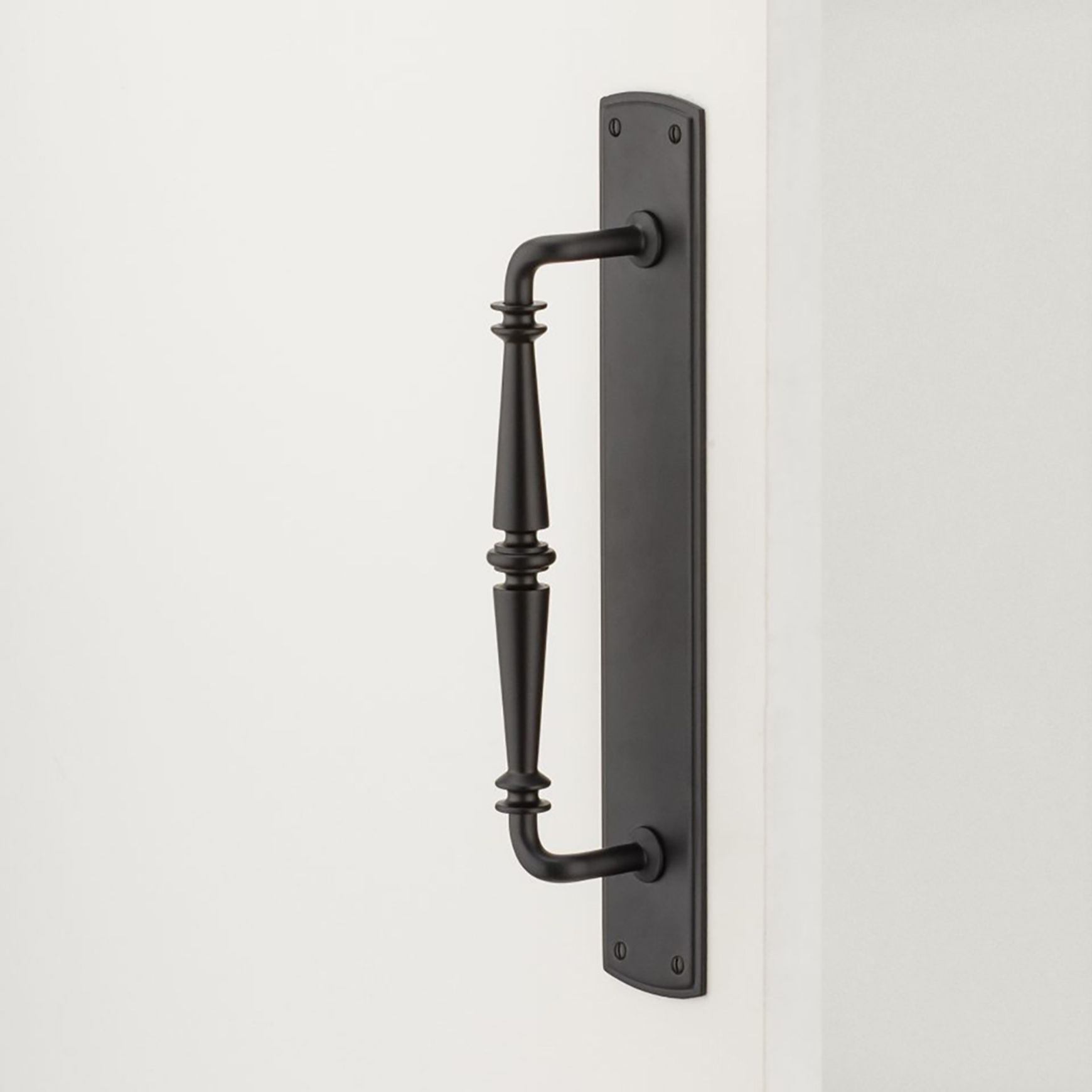 Iver Sarlat Door Pull Handle On Backplate - Available in Various Finishes