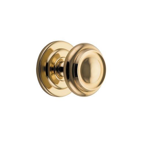 Iver Sarlat Centre Door Knob 107mm x 100mm Polished Brass 9400