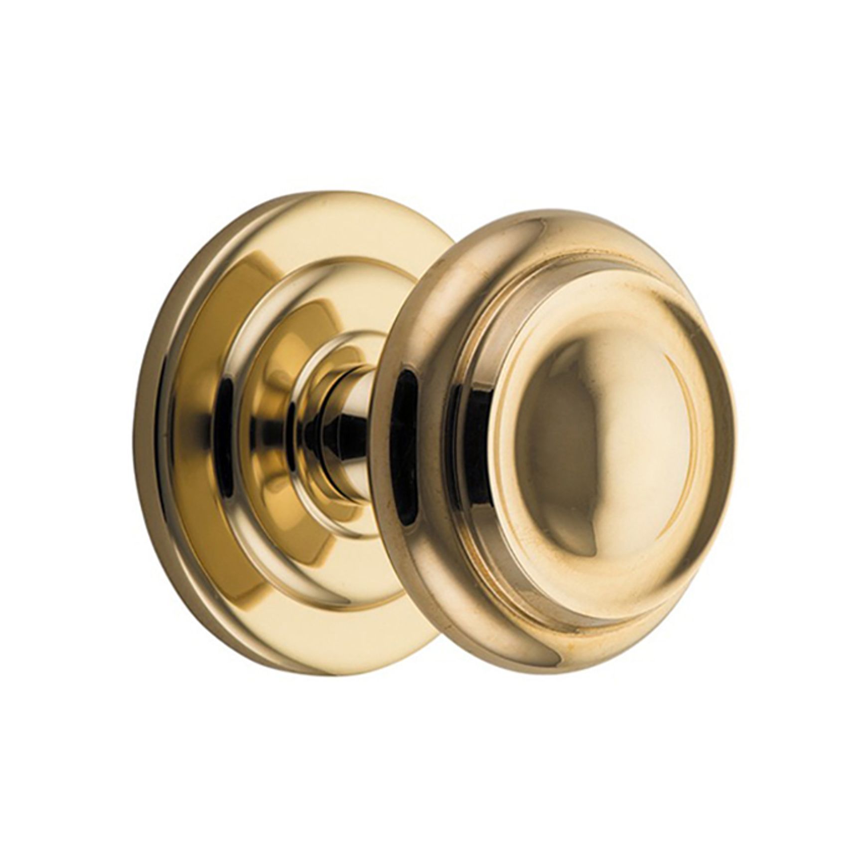 Iver Sarlat Centre Door Knob 107mm x 100mm Polished Brass 9400