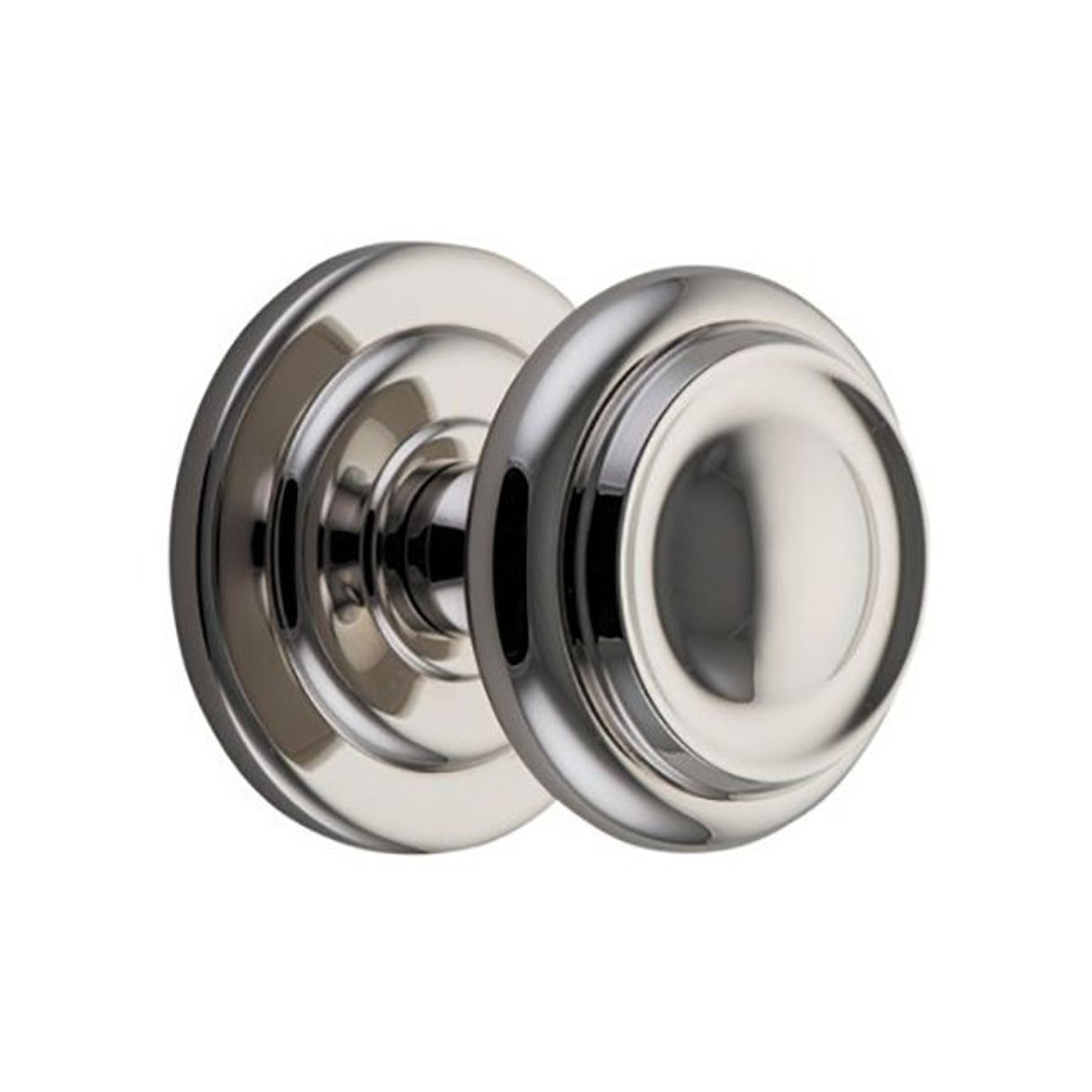 Iver Centre Door Knob Sarlat BP107mm Polished Nickel 9408