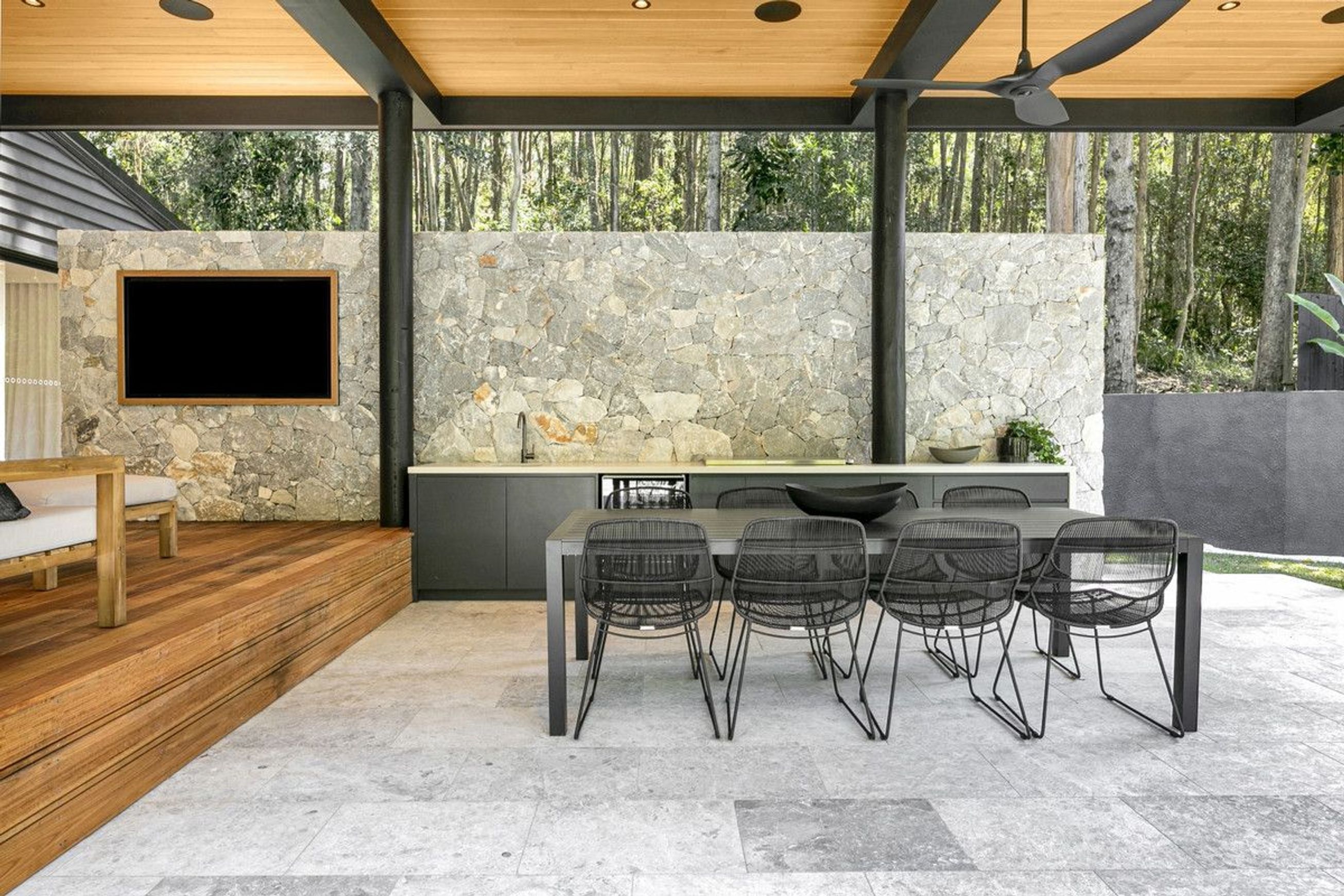Tundra Light Sandblasted Limestone Tiles
