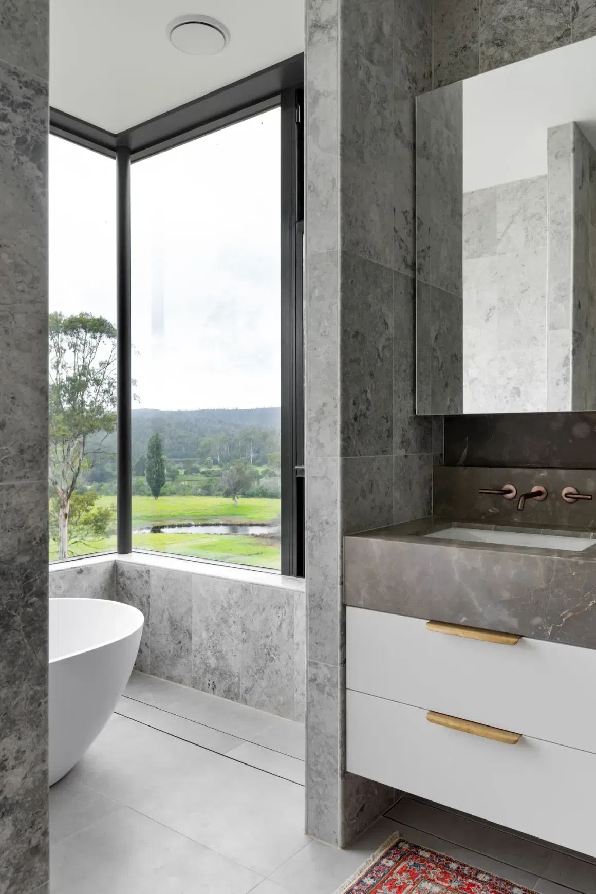 Tundra Grey Honed Limestone Tiles