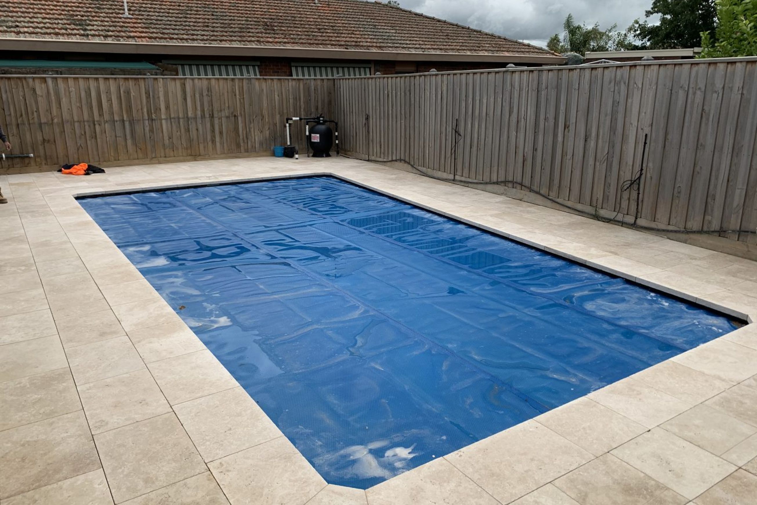 Tuscan Travertine Pool Coping