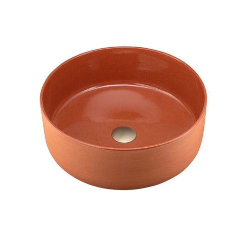 Terzofoco Red Clay Circular Counter Top Basin