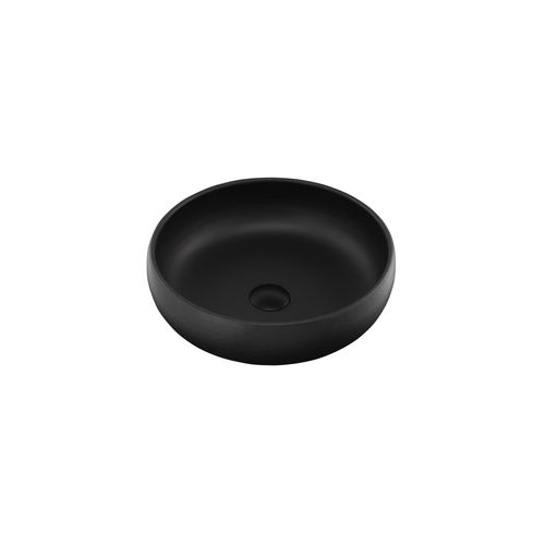 Terzofoco Matte Black Curved Counter Top Basin