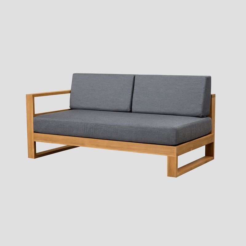 Tasman Teak Double Right Arm Section