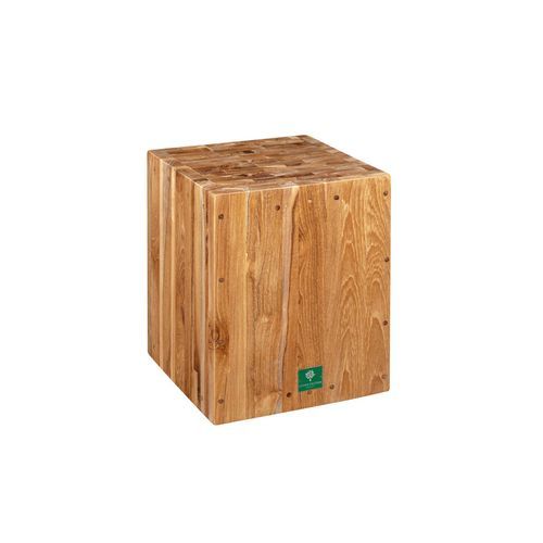 Teak Cube Stool