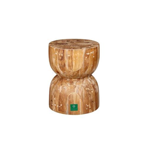 Teak Curve Stool
