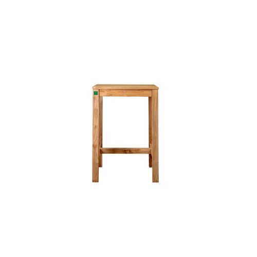 Teak Outdoor Square Bar Leaner Table 75 X 75 X 105cm