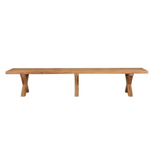 Sovereign Teak X Leg Bench - 300 x 42cm