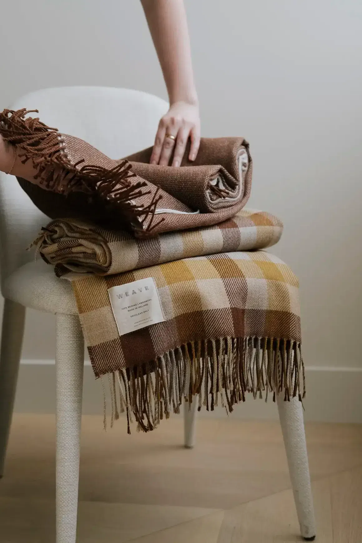 Weave Caldwell Wool Throw Blanket - Autumn