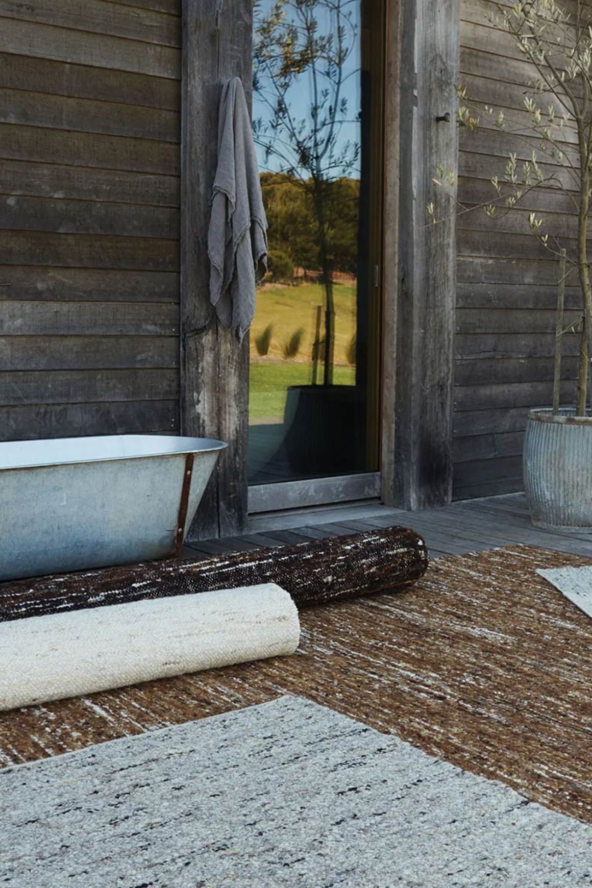 Tribe Home Flint Rug | Natural Undyed 100% Wool Rug