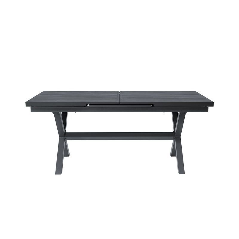 Tuba Outdoor Aluminium Patio Dining Extension Table 180-240 X 100cm