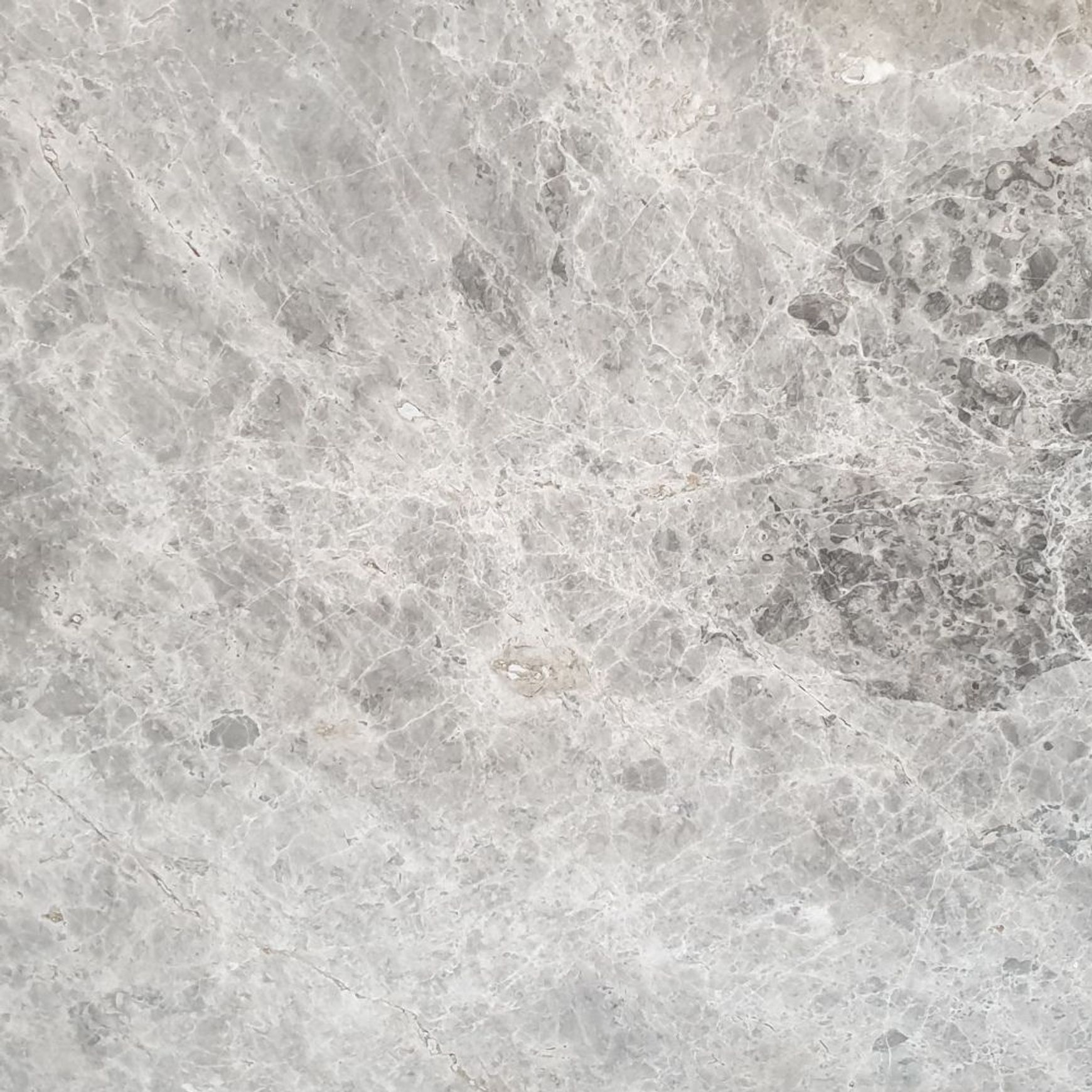 15mm Tundra Blue Marble Tiles - Honed & Filled