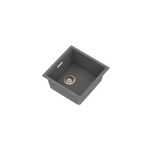Una Composite 40 Single Sink Matt Grey