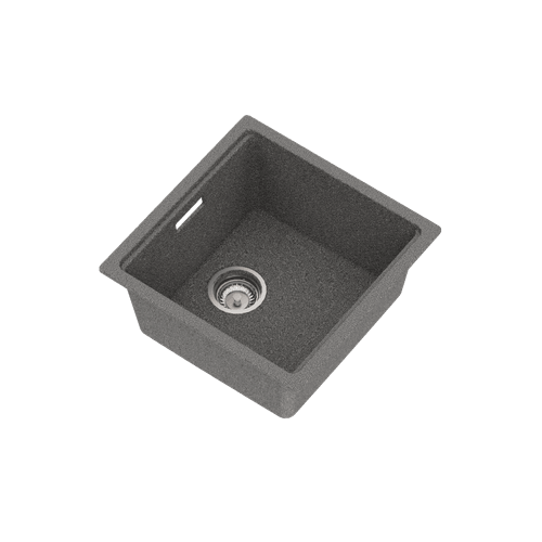Una Composite 40 Single Sink Matt Grey