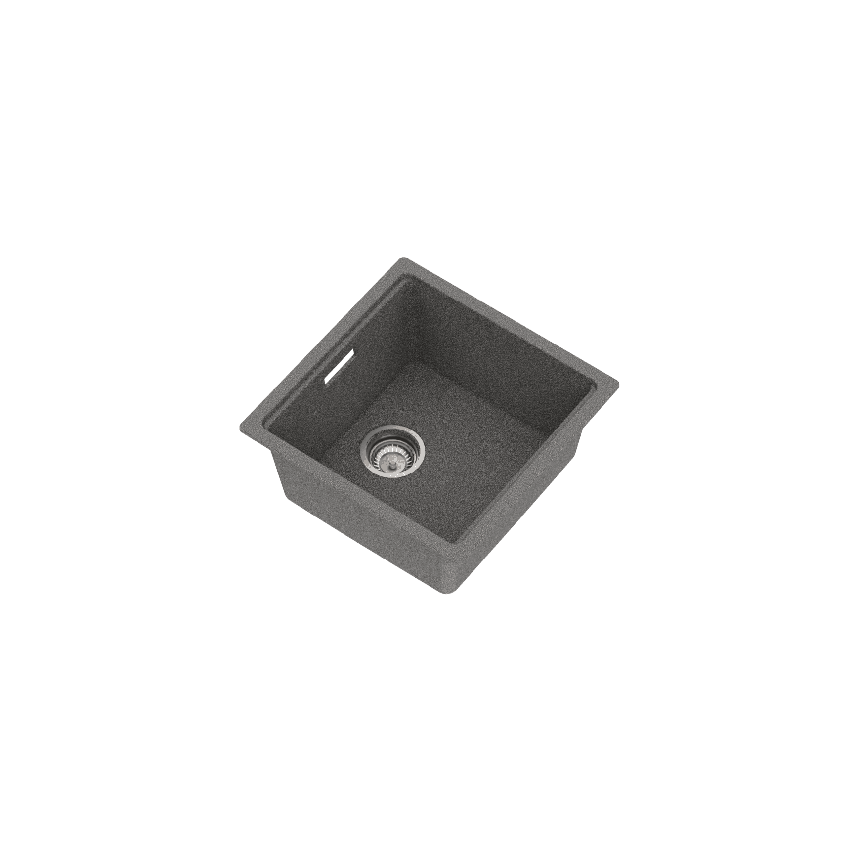 Una Composite 40 Single Sink Matt Grey