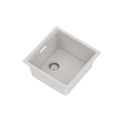 Una Composite 40 Single Sink Matt White