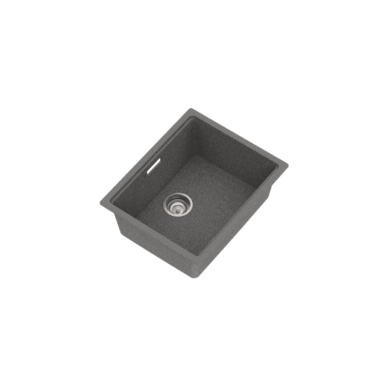 Una Composite 50 Single Sink Matt Grey