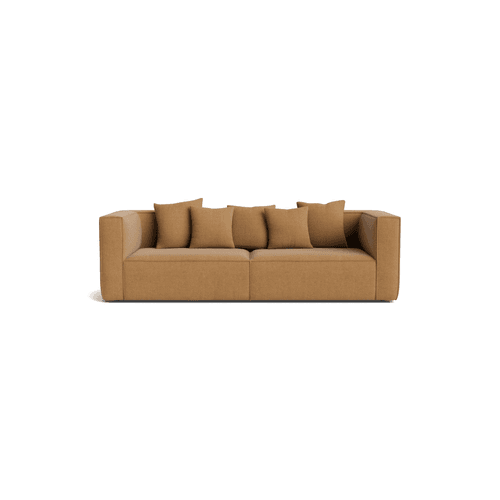 Block 3 Seater Sofa - Fossil Fawn