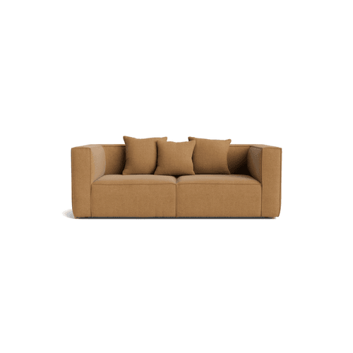 Block 2 Seater Sofa - Fossil Fawn