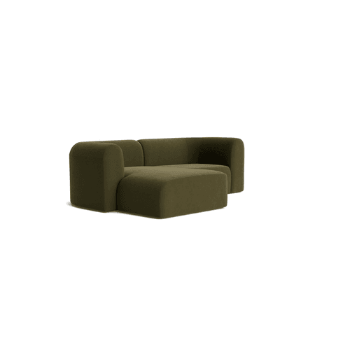 Berg 3 Seater LHF Chaise Sofa - Eden Leaf