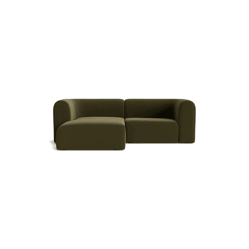 Berg 3 Seater LHF Chaise Sofa - Eden Leaf