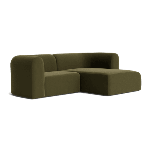 Berg 3 Seater RHF Chaise Sofa - Eden Leaf