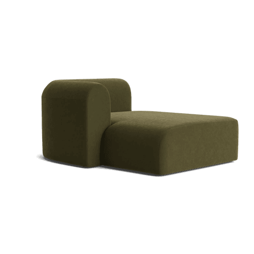 Berg Left Chaise Module - Eden Leaf