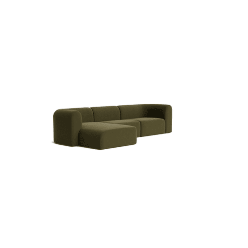 Berg 4 Seater LHF Chaise Sofa - Eden Leaf
