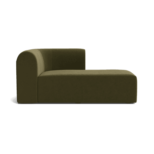 Berg Right Chaise Module - Eden Leaf
