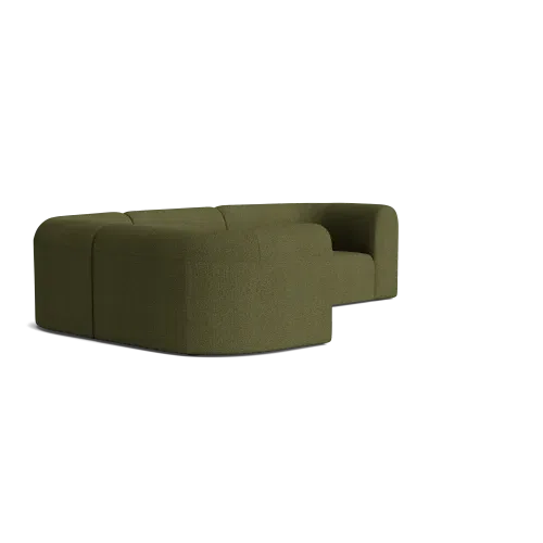 Berg LHF Closed Chaise Sofa - Copenhagen Forest