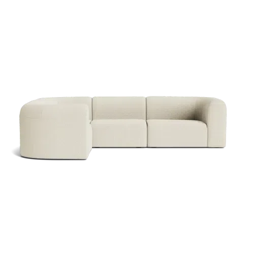 Berg LHF Closed Chaise Sofa - Copenhagen Grey