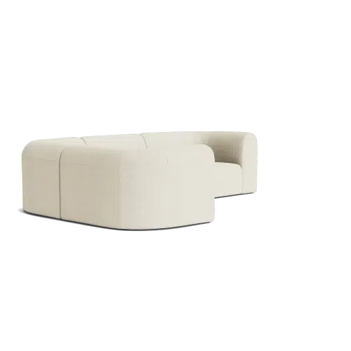 Berg LHF Closed Chaise Sofa - Copenhagen Grey