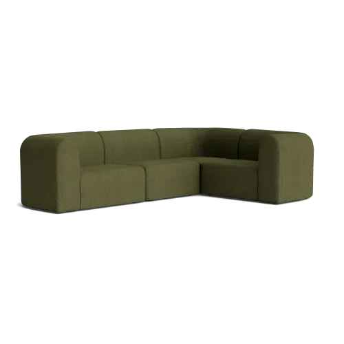 Berg RHF Closed Chaise Sofa - Copenhagen Forest