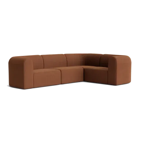 Berg RHF Closed Chaise Sofa - Corduroy Cocoa